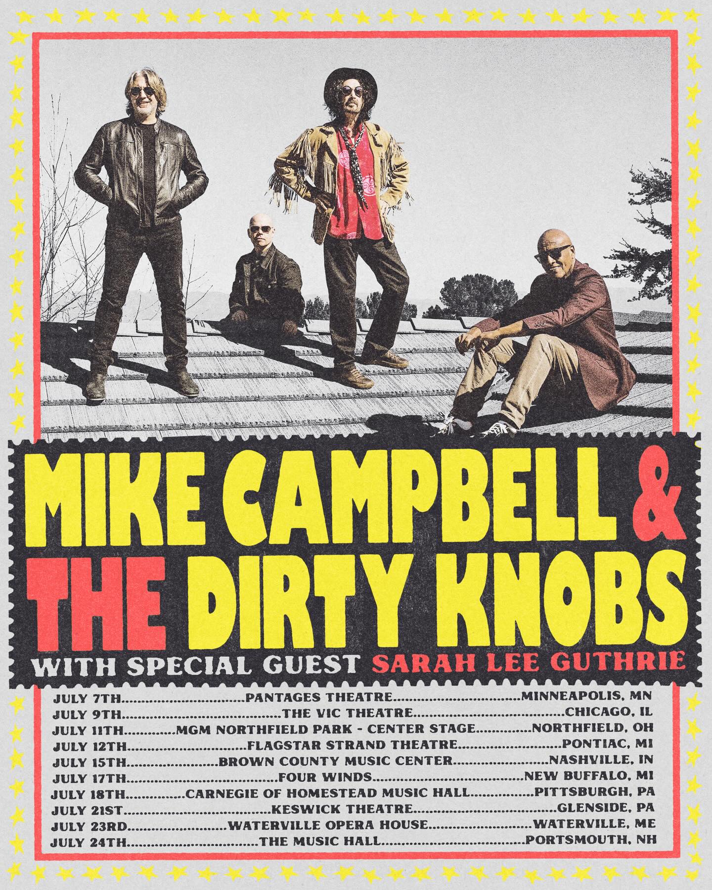 Mike Campbell The Dirty Knobs Tour Poster 2026